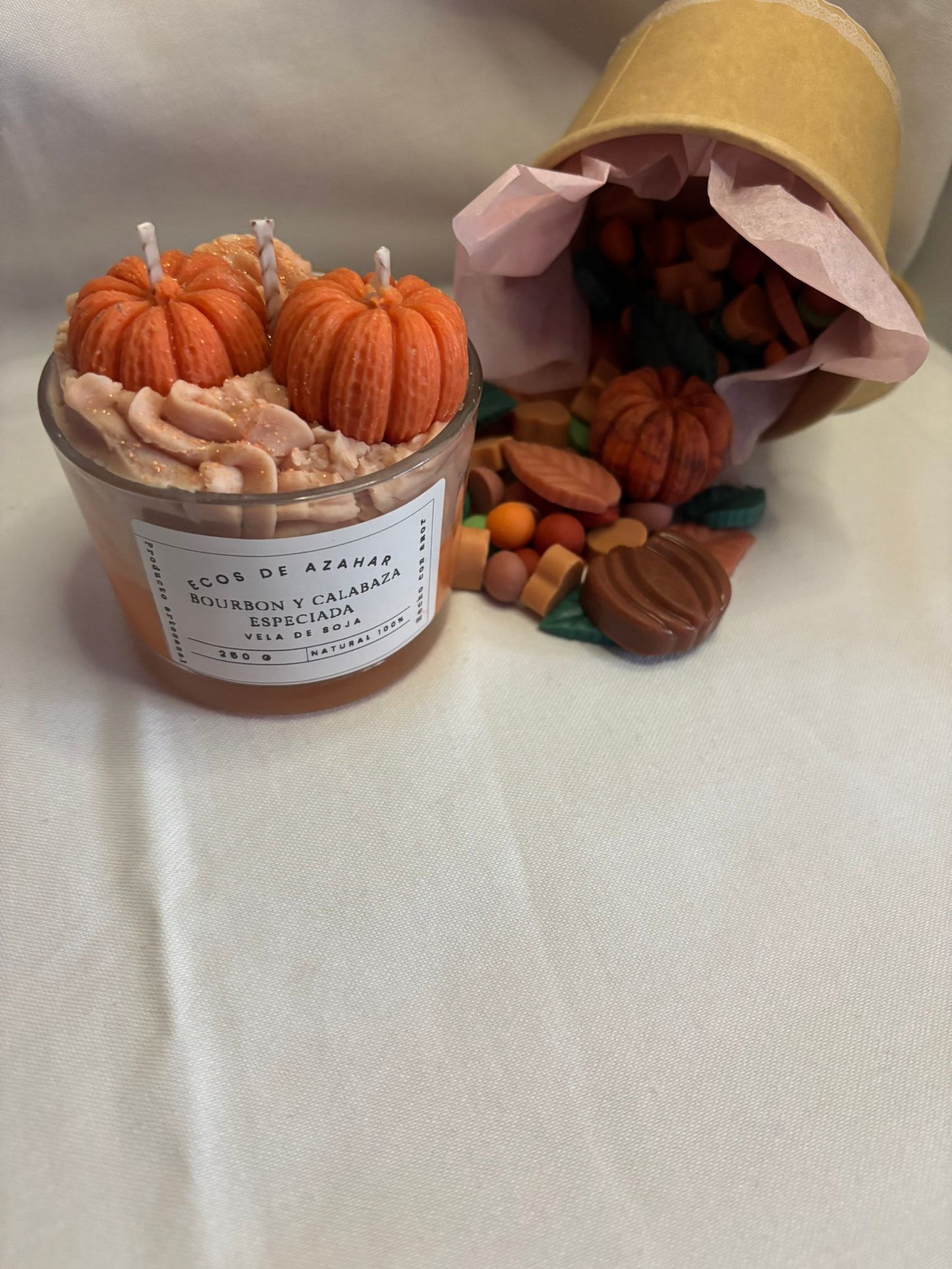 Velita de Bourbon y calabaza especiada