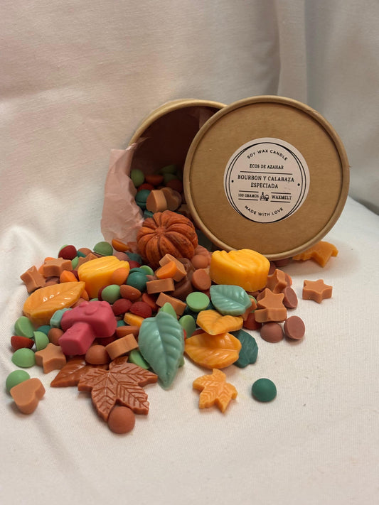 Wax melts de bourbon y calabaza especiada