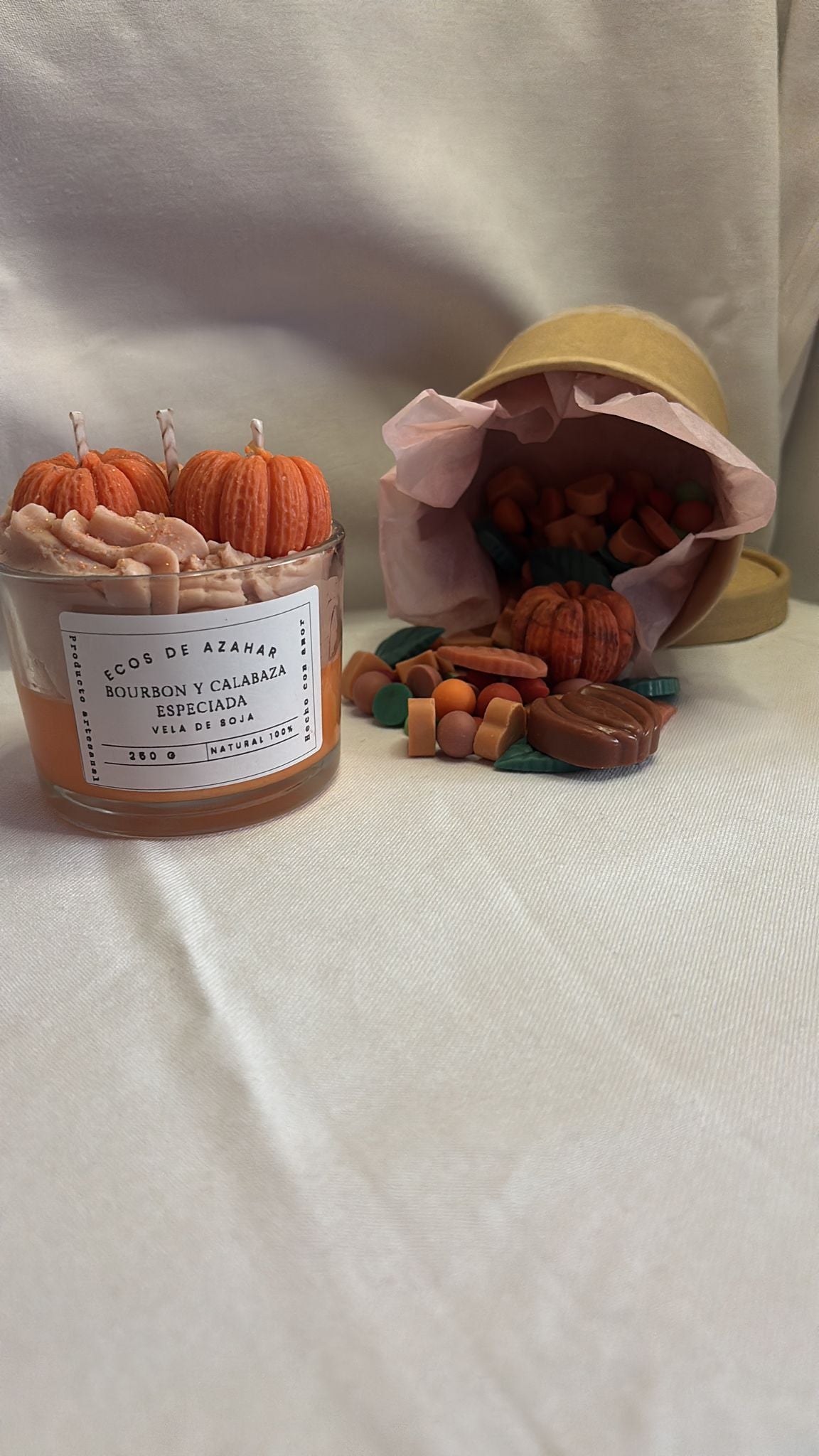 Velita de Bourbon y calabaza especiada