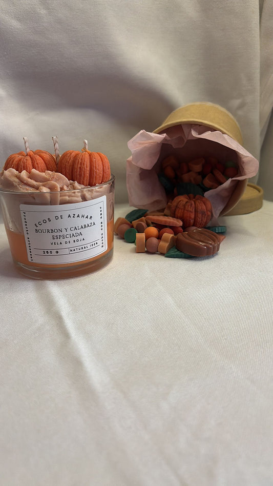 Velita de Bourbon y calabaza especiada